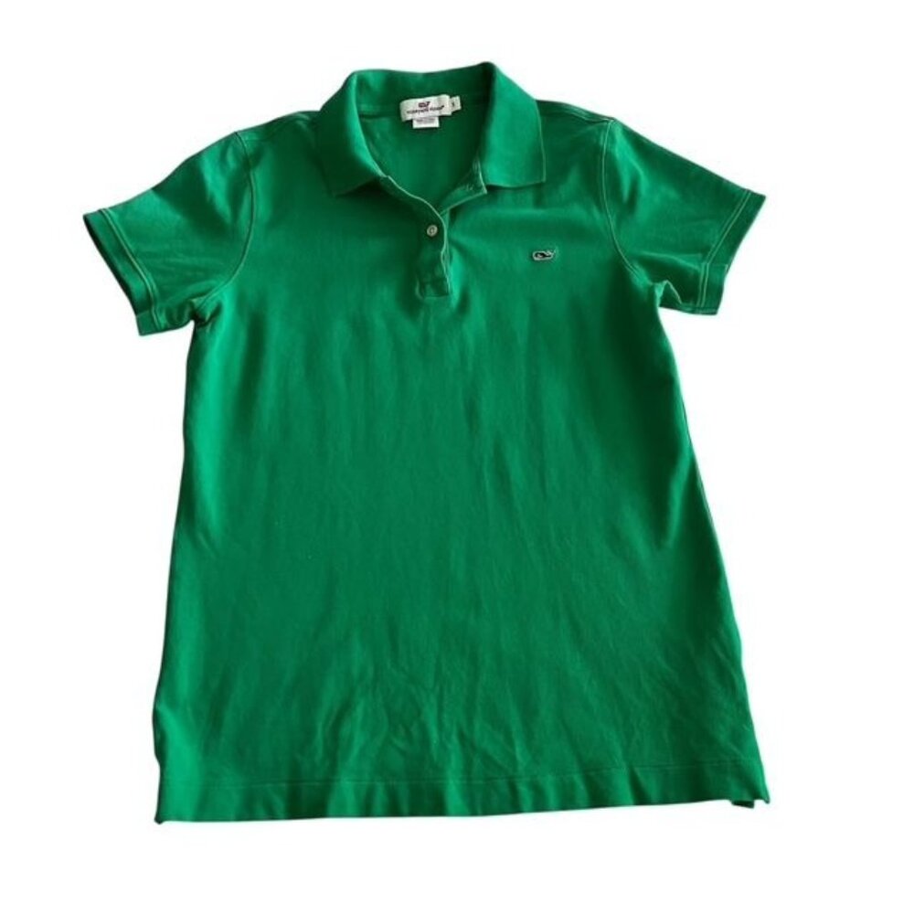 Vineyard Vines Women's Green Polo Shirt Size Small